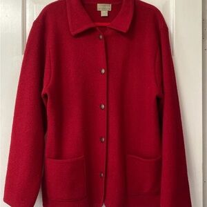 Nordstrom Red Teddy Jacket